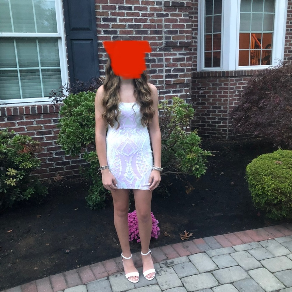 Lucy in the sky white dress size 0